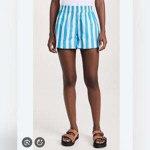 RHODE kina Stripe Blue Shorts. Elastic . Small